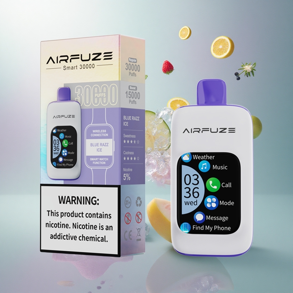 AirFuze Smart 30000 Blå Hindbær Is 5% Nikotin 900mAh
