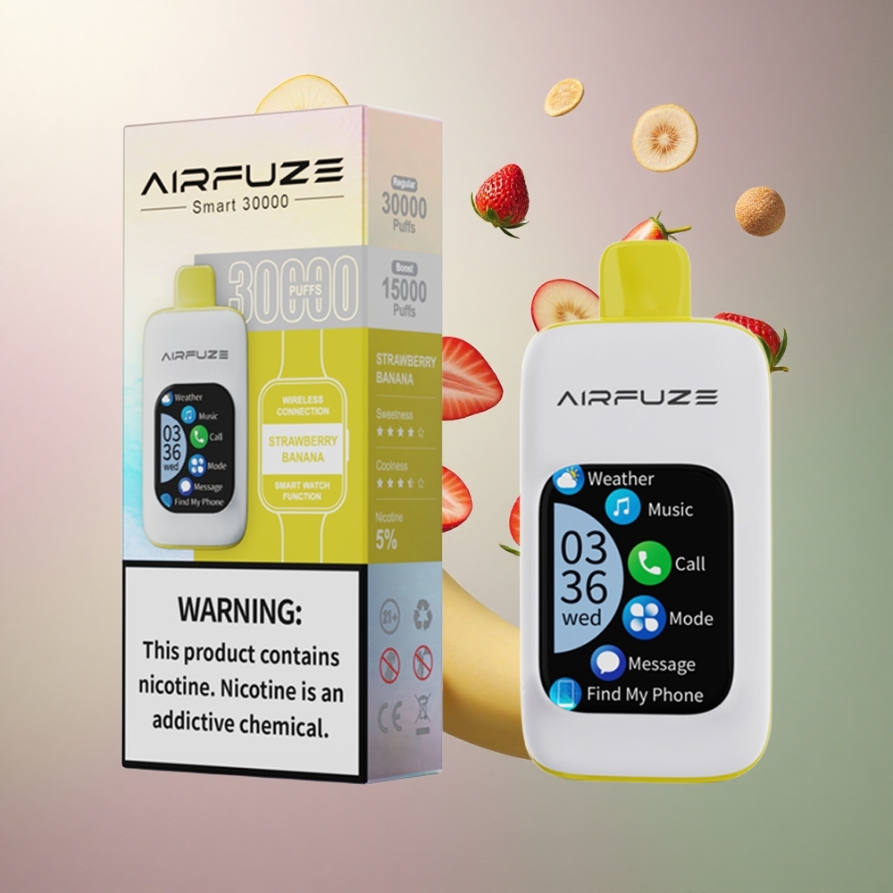 AirFuze Smart 30000 Jordbær Banan 5% Nikotin 900mAh Type-C