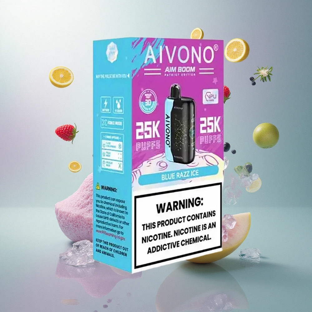 Aivono Aim Boom 25000 Blå Hindbær Is med 650mAh