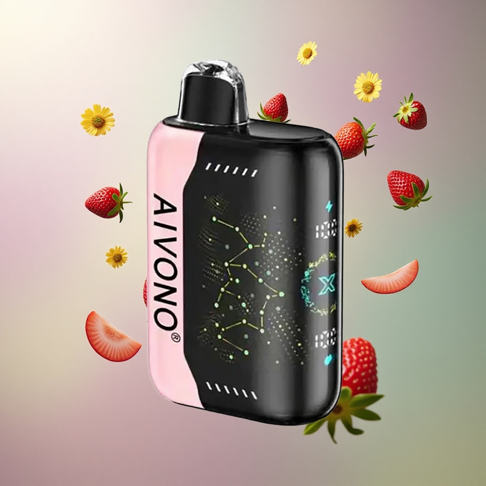 Aivono Aim Boom 25000 Jordbær B Pop med 650mAh og 0%/2%/3%/5% nikotin