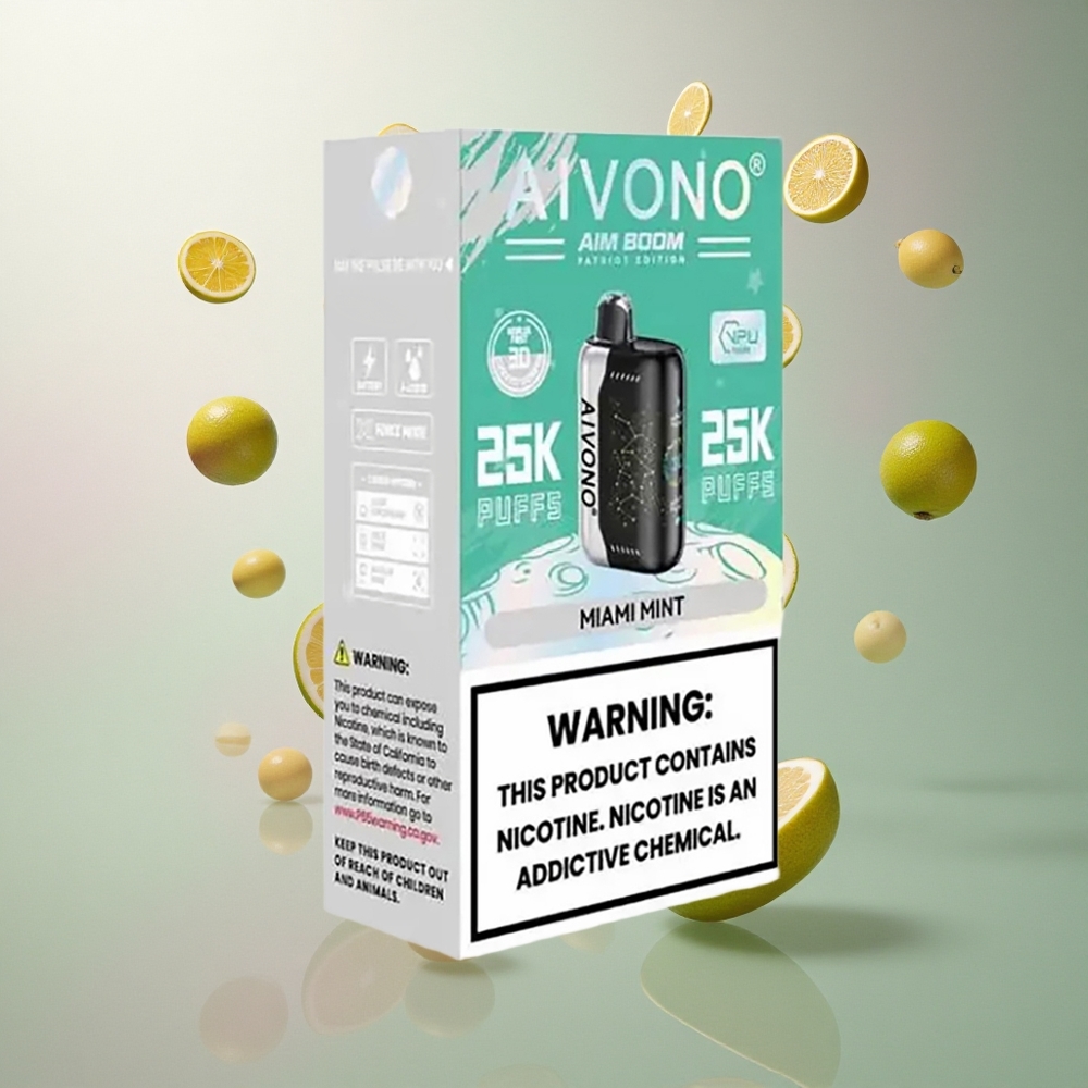 Aivono Aim Boom 25000 København Mynte 0% Nikotin 650mAh
