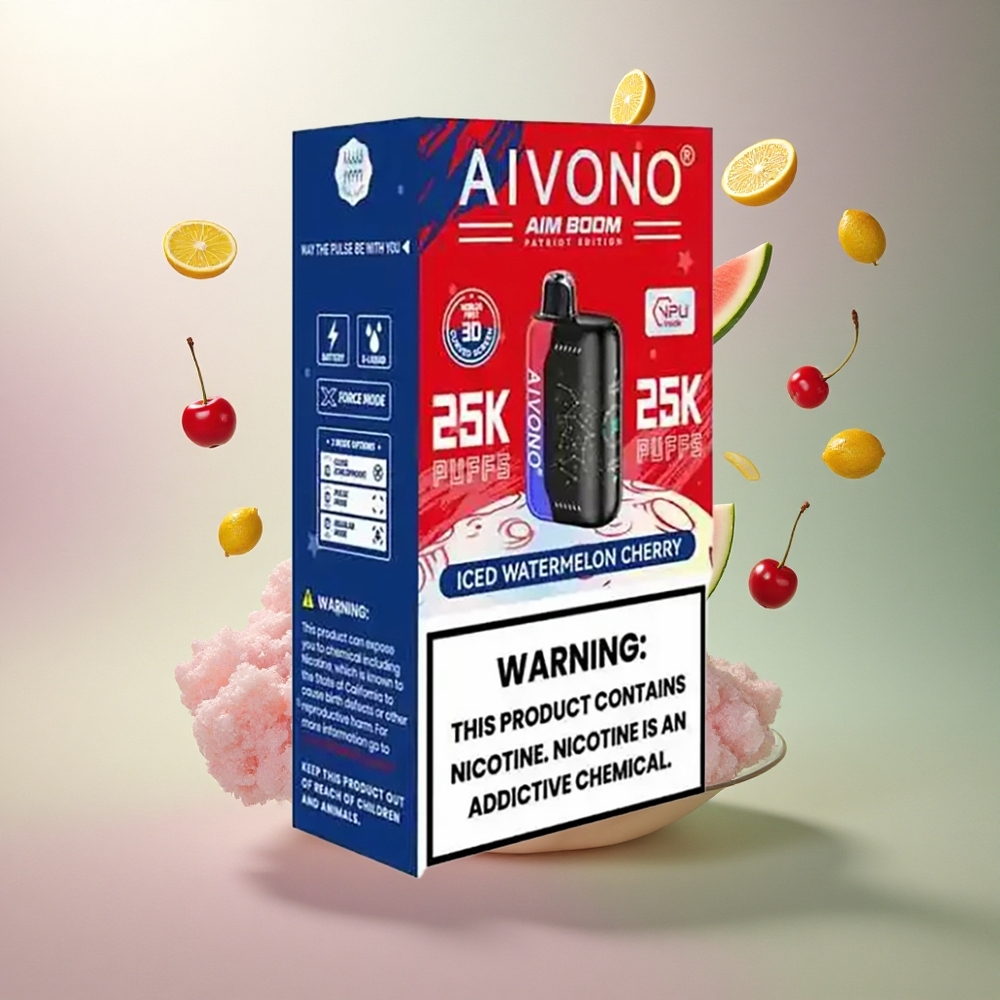Aivono Aim Boom 25000 Kølet Vandmelon Kirsebær 650mAh 0% Nikotin
