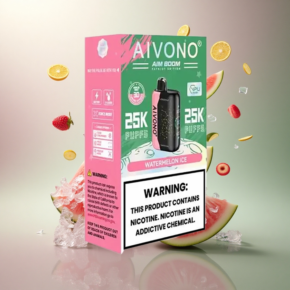 Aivono Aim Boom 25000 Vandmelon Is med 0% nikotin og 650mAh