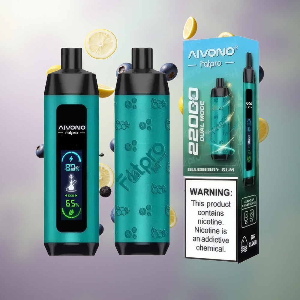 Aivono Aim Fatpro 22000 Blåbær Pistol 600mAh 5% Nikotin