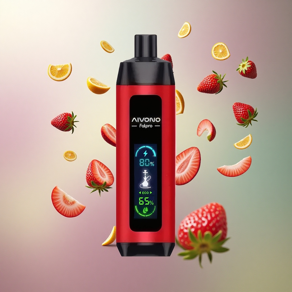 Aivono Aim Fatpro 22000 Jordbær Punch med 5% nikotin og 600mAh