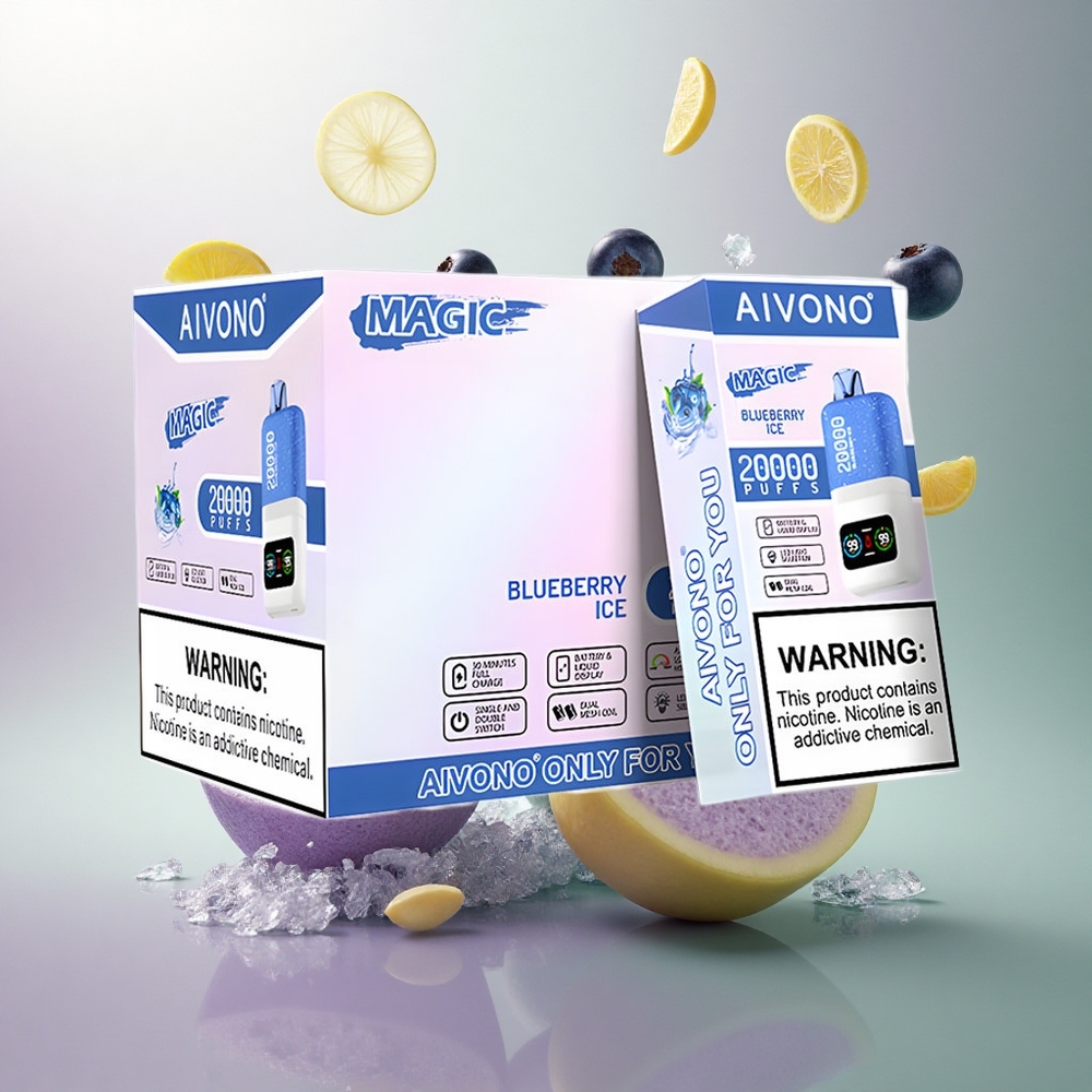 Aivono Aim Magic 20000 Blåbær Is med Dual Mesh Coils og 600mAh