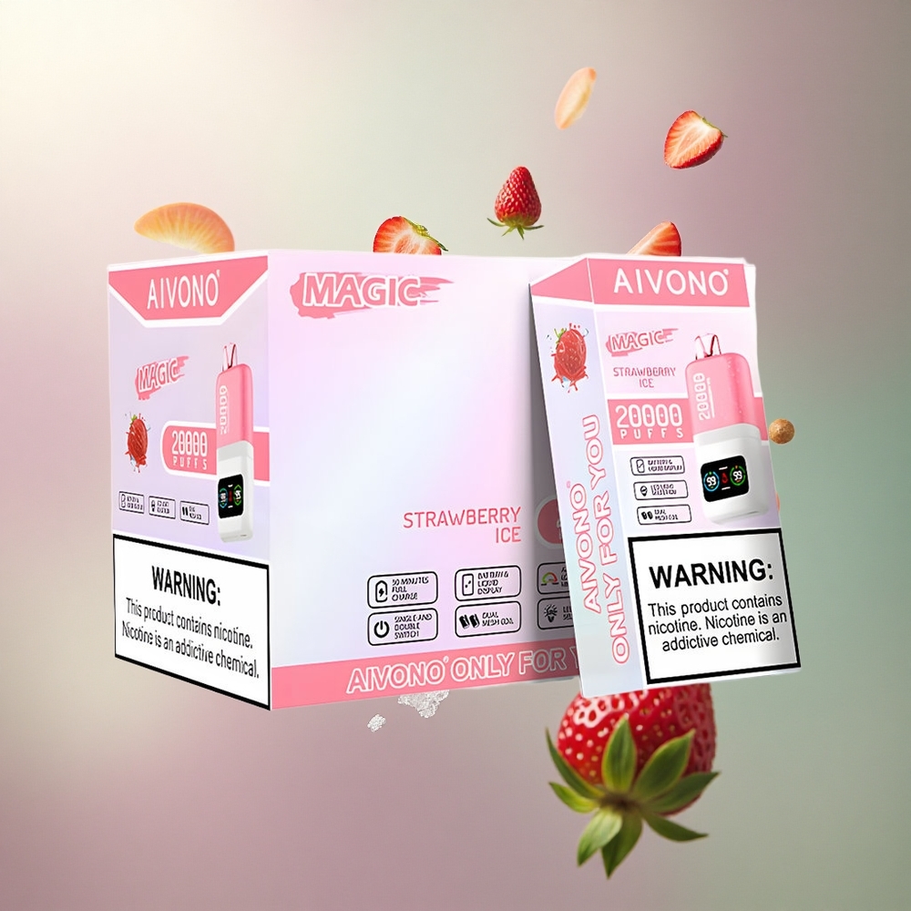 Aivono Aim Magic 20000 Jordbær Is Dual Mesh 5% Nikotin 600mAh