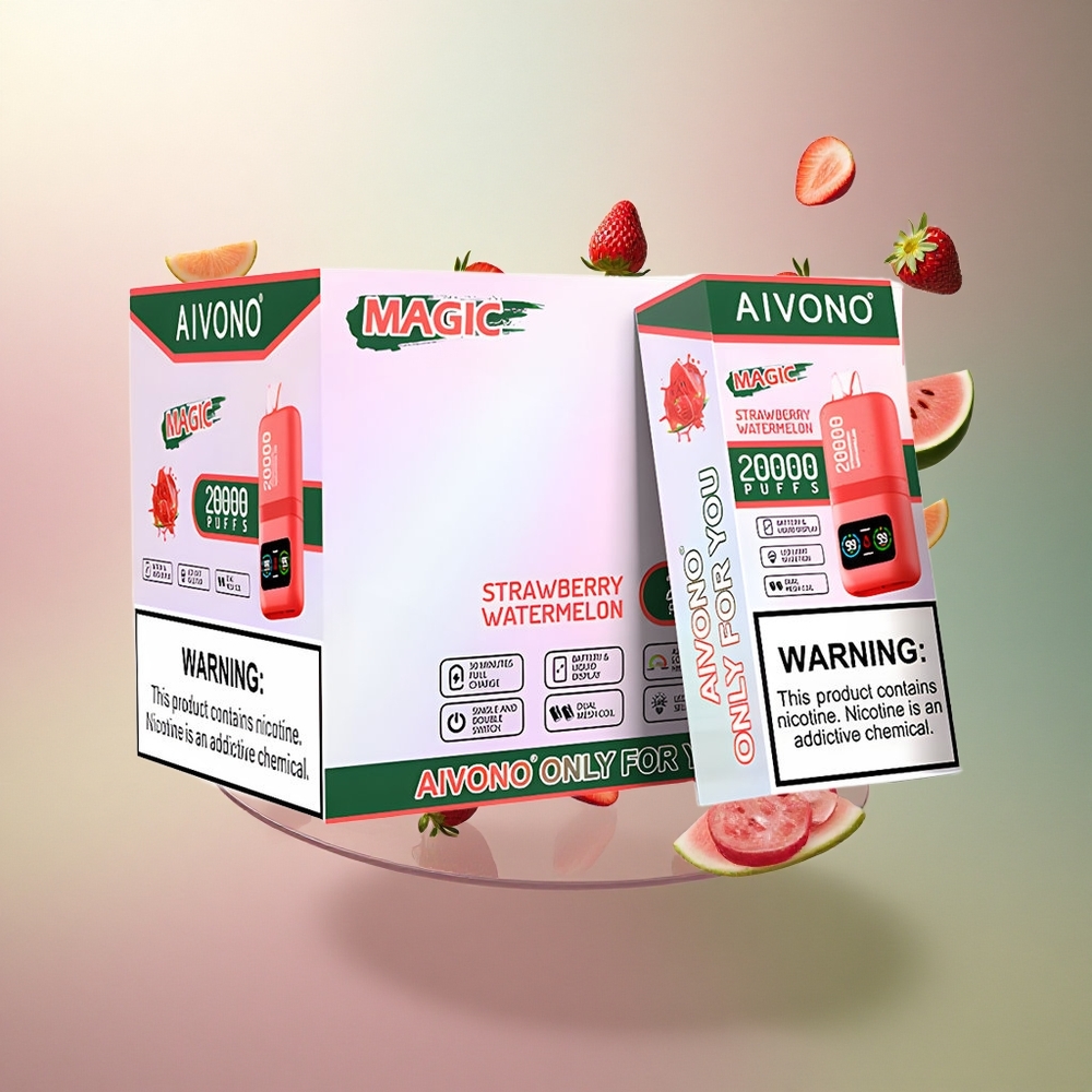 Aivono Aim Magic 20000 Jordbær Vandmelon Dual Mesh LCD 600mAh