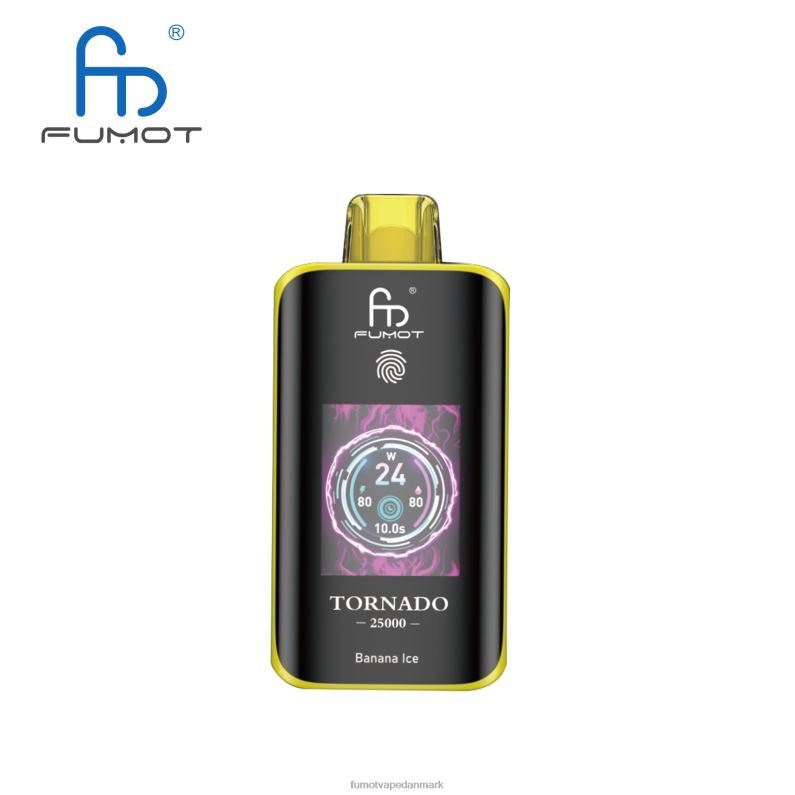 Fumot Danmark | Fumot Tornado 25000 engangs vape bananis H4D2L1
