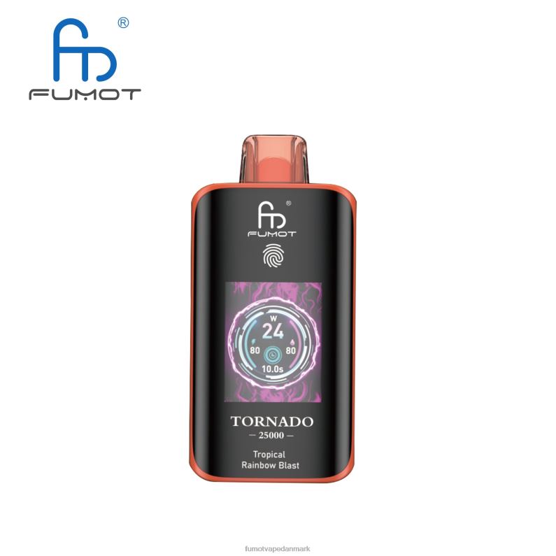 Fumot Vape Price | Fumot Tornado 25000 engangs vape tropisk regnbueeksplosion H4D2L13