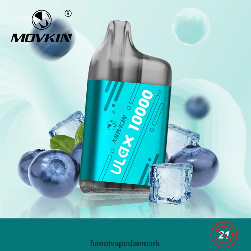 Fumot Vape Price - Fumot Movkin Ulax 10000 engangs vape pod - 12ml (1 stk) 4686X6314 jordbæris