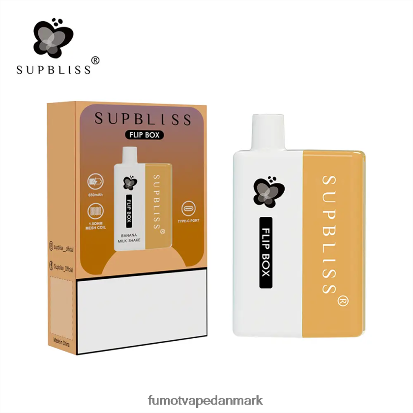 Fumot Vape Danmark - Fumot Supbliss Flip box 6000 udskifteligt vape kit - 10ml (1 stk) 4686X6332 blåbær hindbær