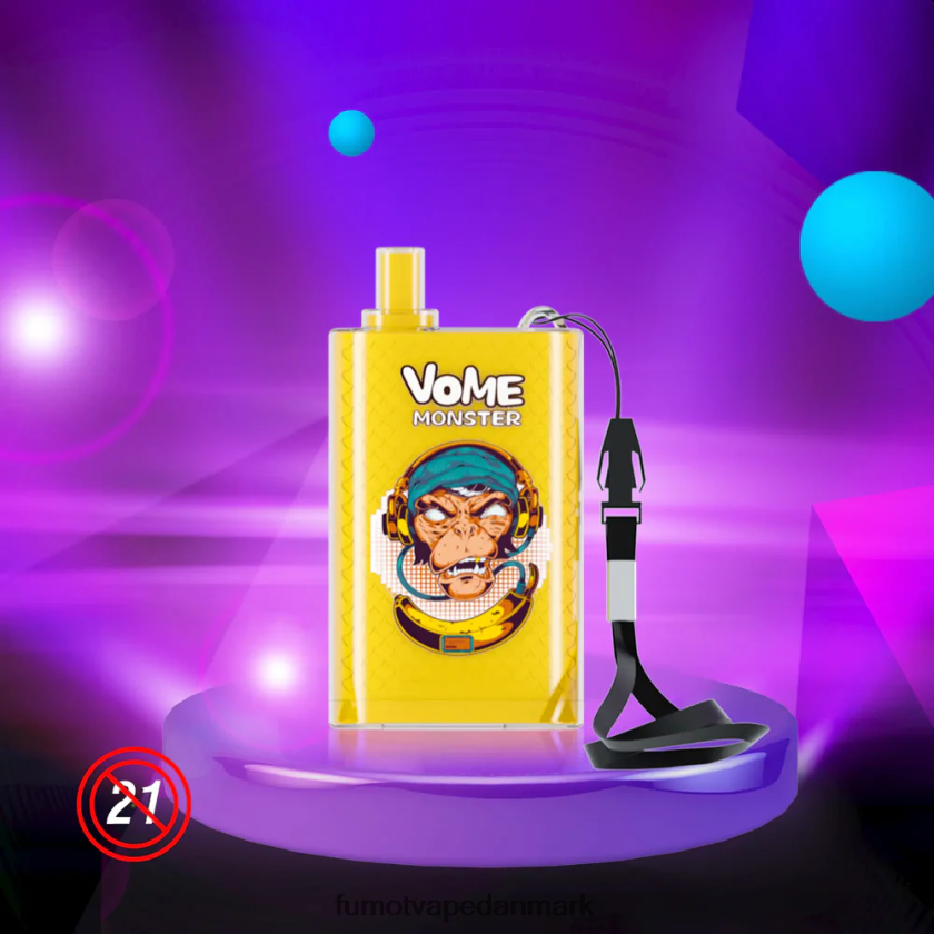Fumot Vape Sale - Fumot Vome Monster 10000 engangs vape pod enhed - 20ml (1 stk) 4686X6426 blåbæris