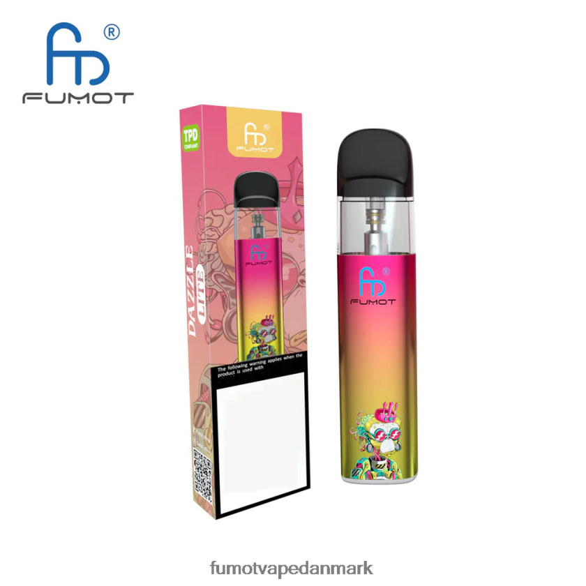 Fumot Danmark - Fumot Dazzle Lite tpd-kompatibelt tomt vape-sæt (1 stk) 4686X6551 grøn-lilla