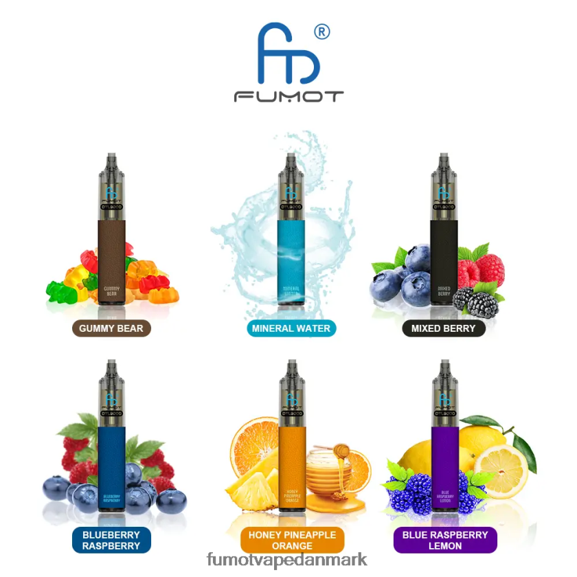 Fumot Vape Danmark - Fumot DTL engangs vape pen 9000- 18ml (1 stk) 4686X6372 ananas kokosmælk rom