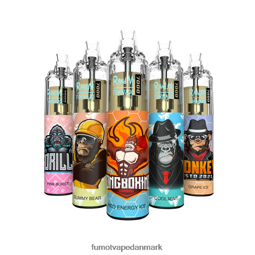 Fumot Vape - Fumot Tornado 14ml (1 stk) 7000 engangs vape pen 4686X693 rød æbleis