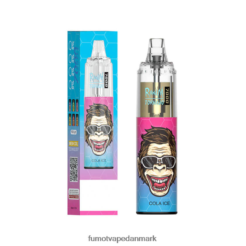 Fumot Vape - Fumot Tornado 14ml (1 stk) 7000 engangs vape pen 4686X693 rød æbleis