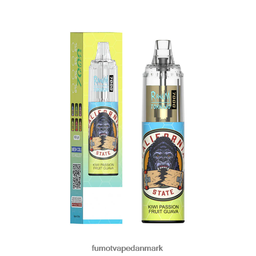 Fumot Vape - Fumot Tornado 14ml (1 stk) 7000 engangs vape pen 4686X693 rød æbleis