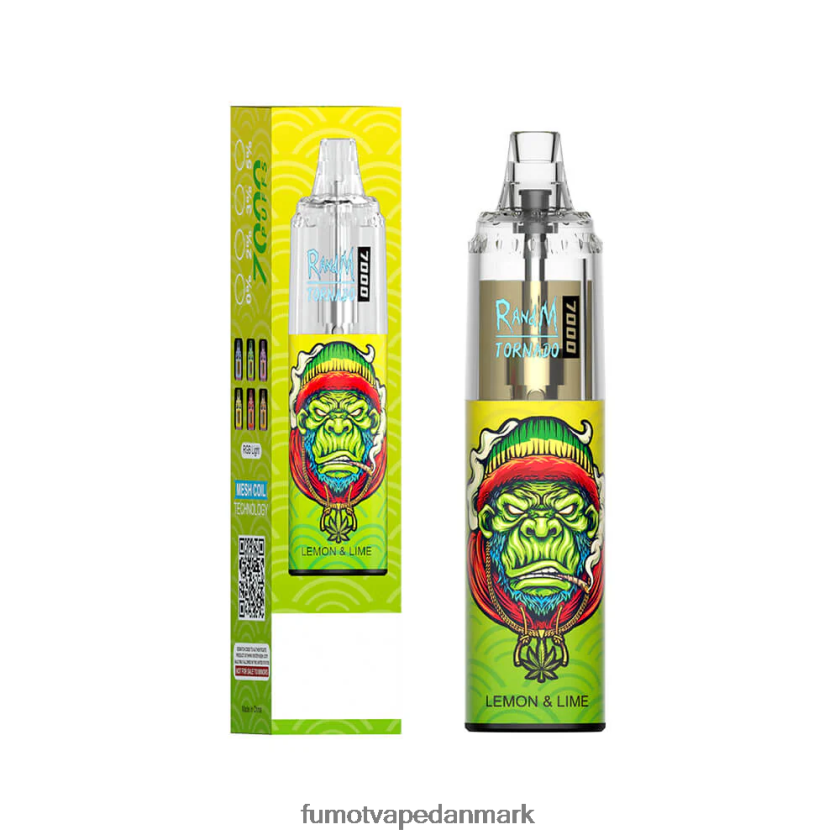 Fumot Vape - Fumot Tornado 14ml (1 stk) 7000 engangs vape pen 4686X693 rød æbleis