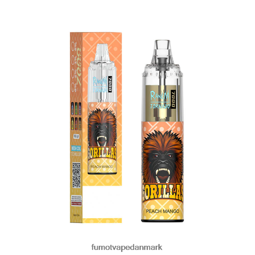 Fumot Vape - Fumot Tornado 14ml (1 stk) 7000 engangs vape pen 4686X693 rød æbleis