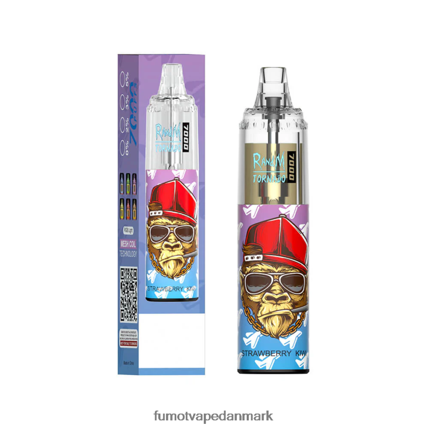 Fumot Vape - Fumot Tornado 14ml (1 stk) 7000 engangs vape pen 4686X693 rød æbleis