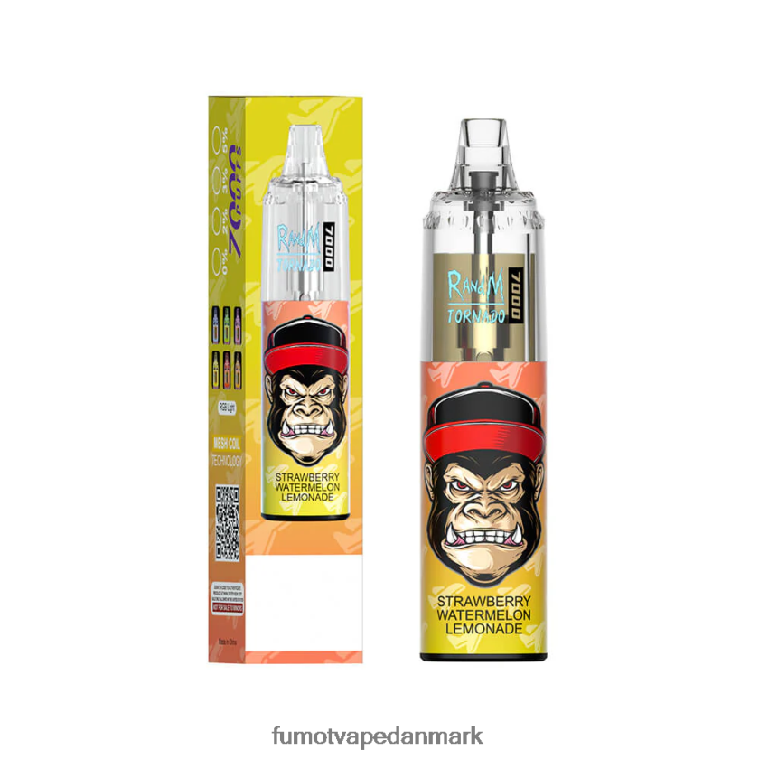 Fumot Vape - Fumot Tornado 14ml (1 stk) 7000 engangs vape pen 4686X693 rød æbleis