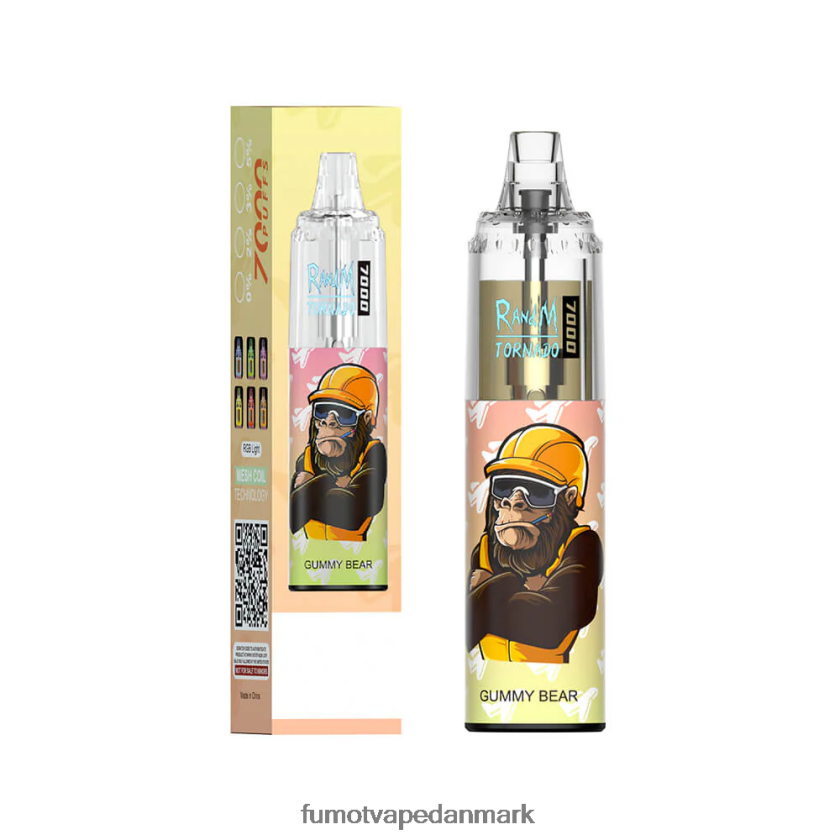 Fumot Vape - Fumot Tornado 14ml (1 stk) 7000 engangs vape pen 4686X693 rød æbleis