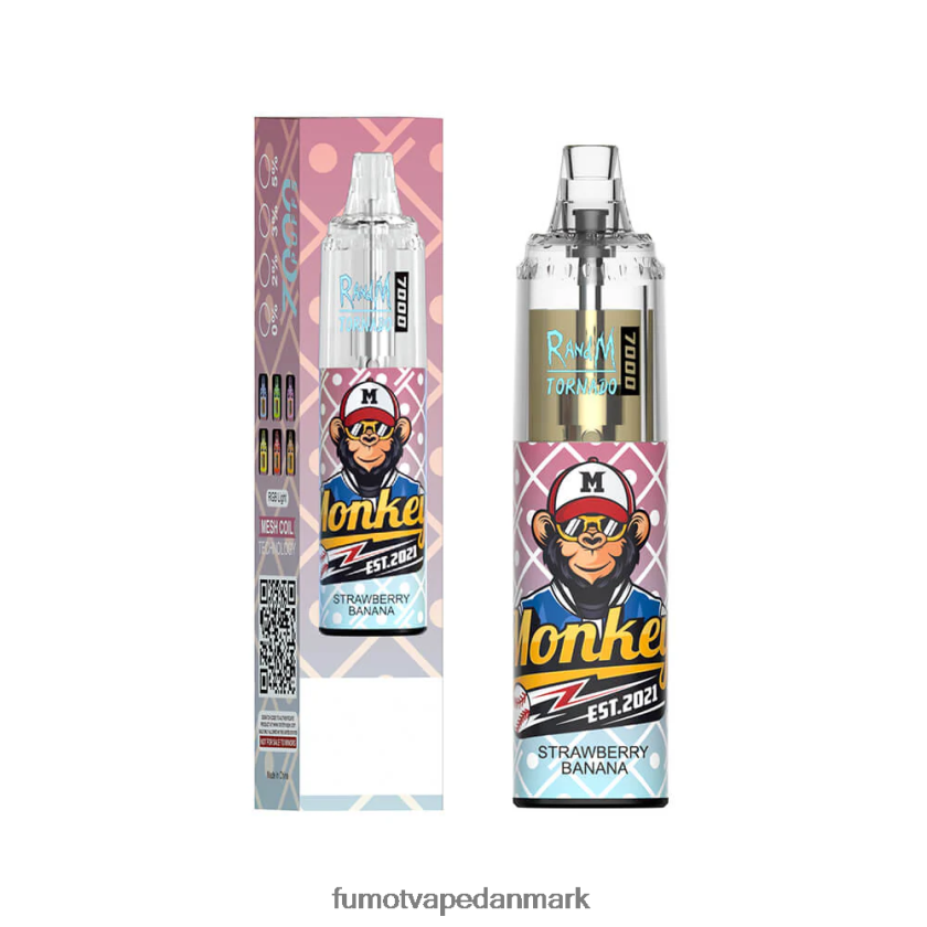 Fumot Vape - Fumot Tornado 14ml (1 stk) 7000 engangs vape pen 4686X693 rød æbleis