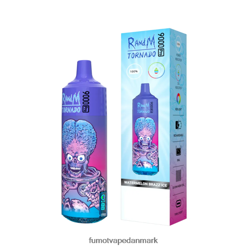 Fumot Vape Sale - Fumot Tornado engangs vape 9000 pro - 18ml (1 stk) 4686X6246 ferskenagtig mango ananas