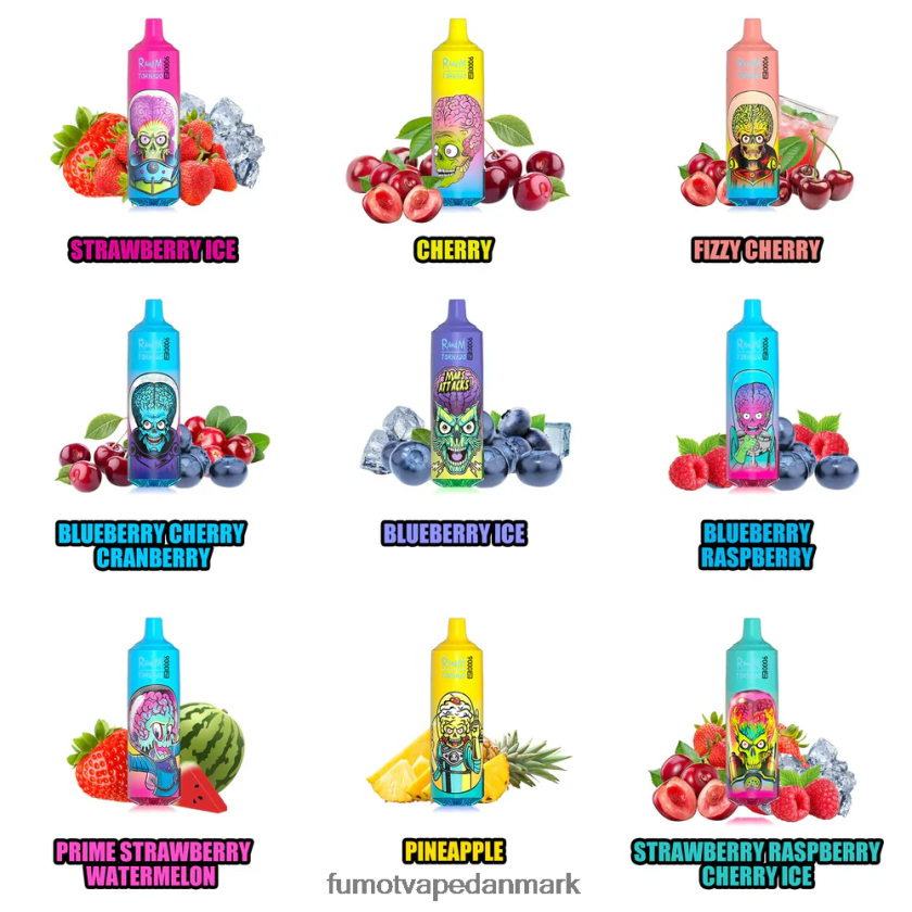 Fumot Vape Sale - Fumot Tornado engangs vape 9000 pro - 18ml (1 stk) 4686X6246 ferskenagtig mango ananas