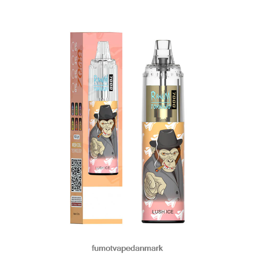 Fumot Vape Shop - Fumot Tornado 14ml 7000 engangs vape pen (1 stk) 4686X669 blåsur hindbær