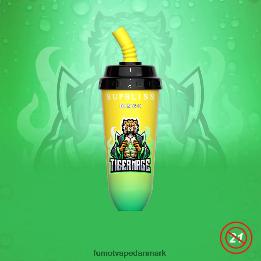Fumot Vape Danmark - Fumot Supbliss Bingo 16ml 8000 engangs vape pod enhed (1 stk) 4686X6402 kærlighed 66