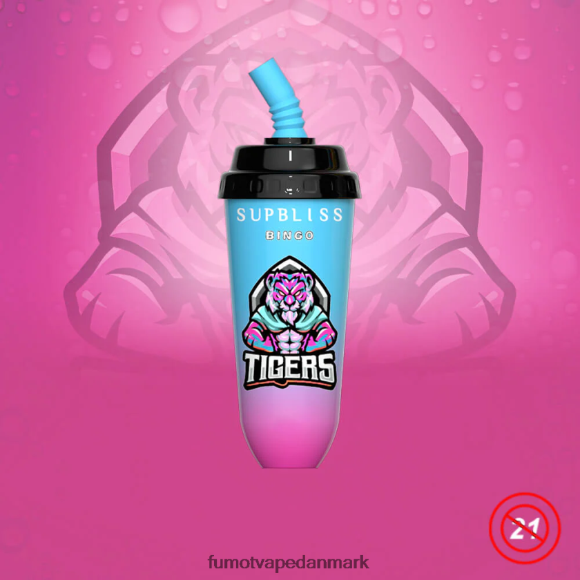 Fumot Vape Danmark - Fumot Supbliss Bingo 16ml 8000 engangs vape pod enhed (1 stk) 4686X6402 kærlighed 66