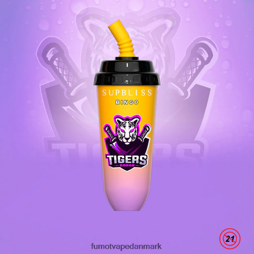 Fumot Vape Danmark - Fumot Supbliss Bingo 16ml 8000 engangs vape pod enhed (1 stk) 4686X6402 kærlighed 66