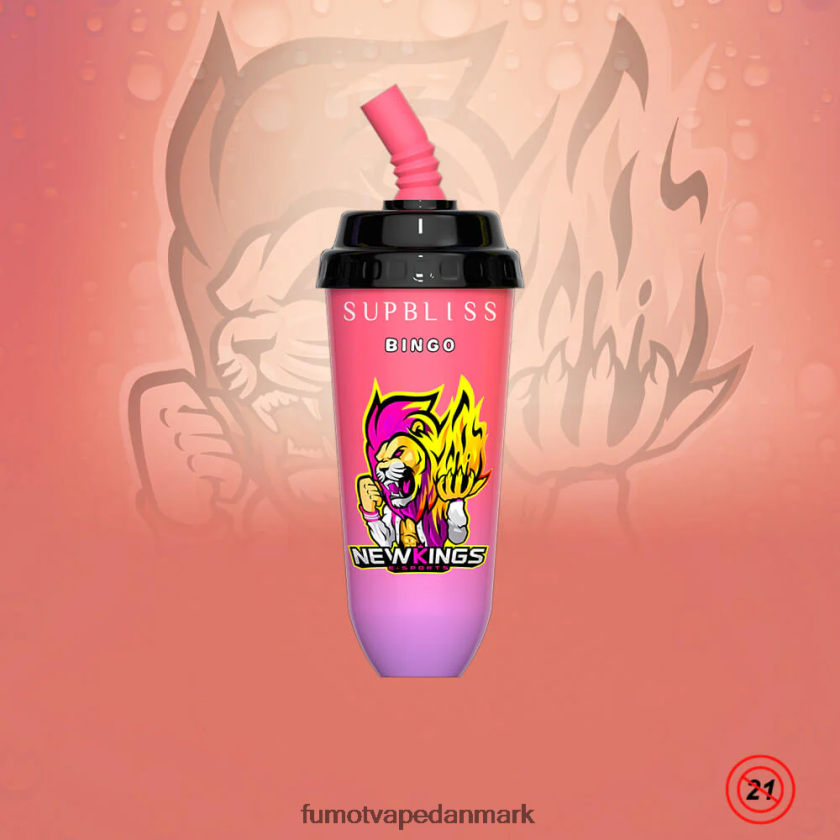 Fumot Vape Danmark - Fumot Supbliss Bingo 16ml 8000 engangs vape pod enhed (1 stk) 4686X6402 kærlighed 66