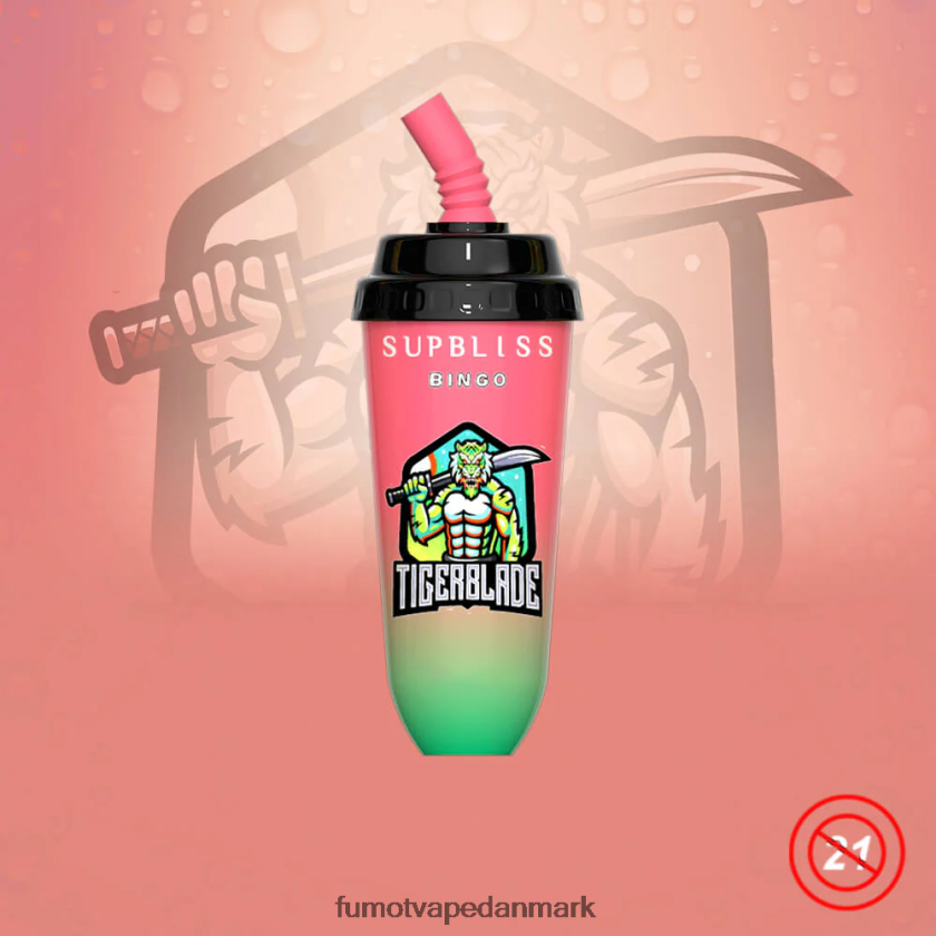 Fumot Vape Danmark - Fumot Supbliss Bingo 16ml 8000 engangs vape pod enhed (1 stk) 4686X6402 kærlighed 66