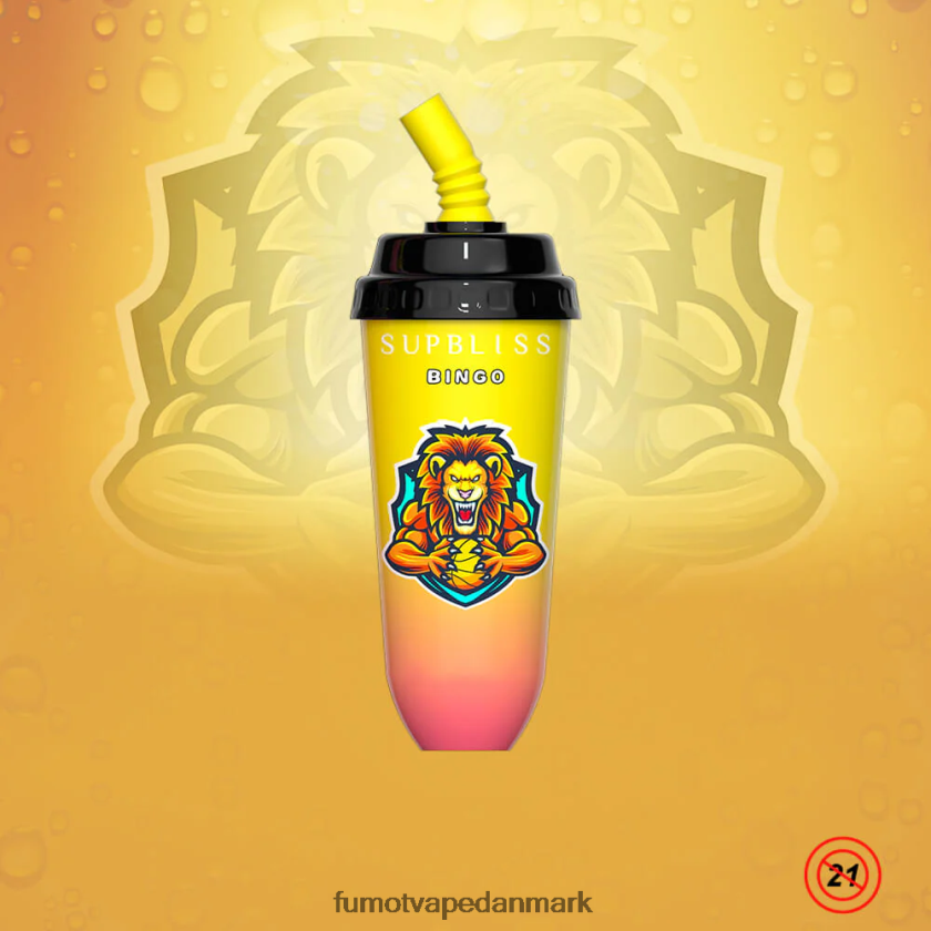 Fumot Vape Danmark - Fumot Supbliss Bingo 16ml 8000 engangs vape pod enhed (1 stk) 4686X6402 kærlighed 66