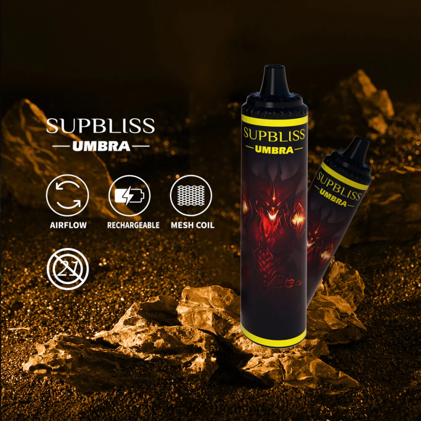 Fumot Vape Sale - Fumot Supbliss Umbra 10000 (1 stk) engangs vape pen - 20ml 4686X6476 kølig mynte