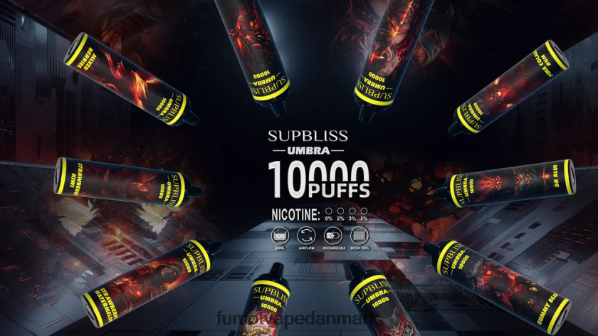 Fumot Vape Sale - Fumot Supbliss Umbra 10000 (1 stk) engangs vape pen - 20ml 4686X6476 kølig mynte