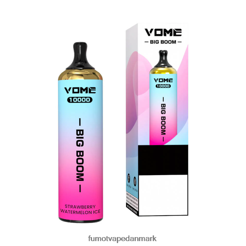 Fumot Vape Danmark - Fumot Vome Big Boom engangs vape pen 10000 - 20ml (1 stk) 4686X6442 spydmynte