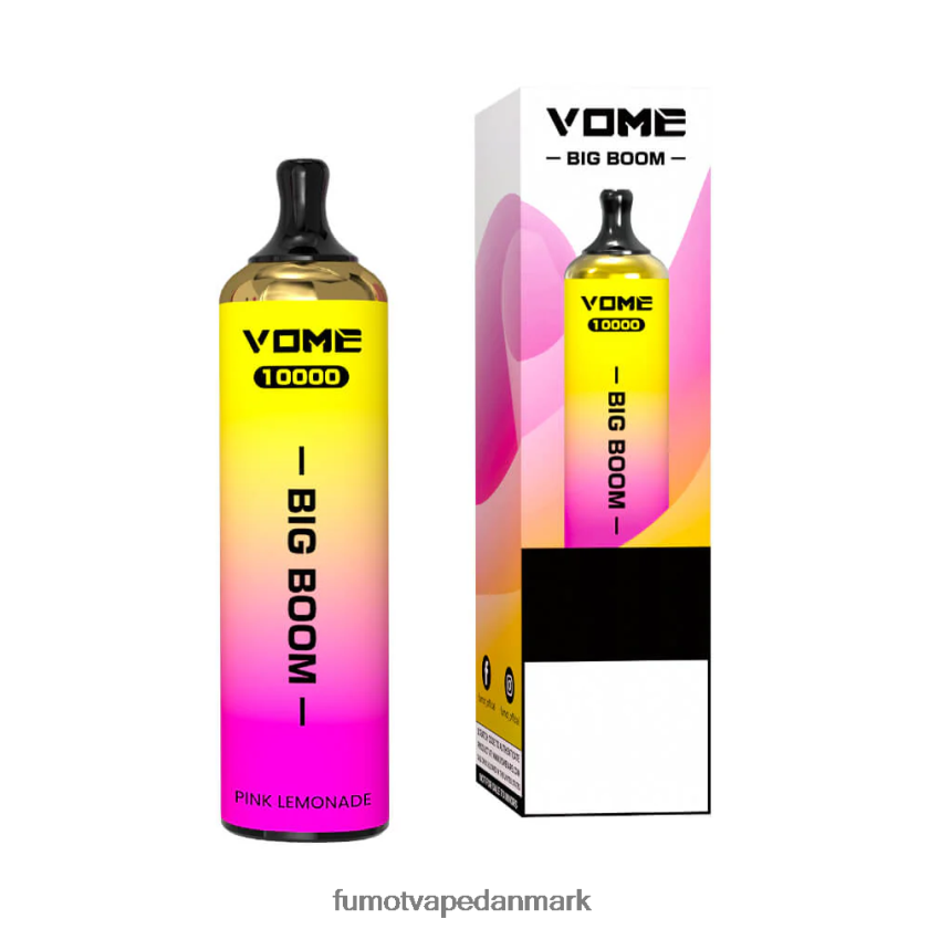 Fumot Vape Danmark - Fumot Vome Big Boom engangs vape pen 10000 - 20ml (1 stk) 4686X6442 spydmynte