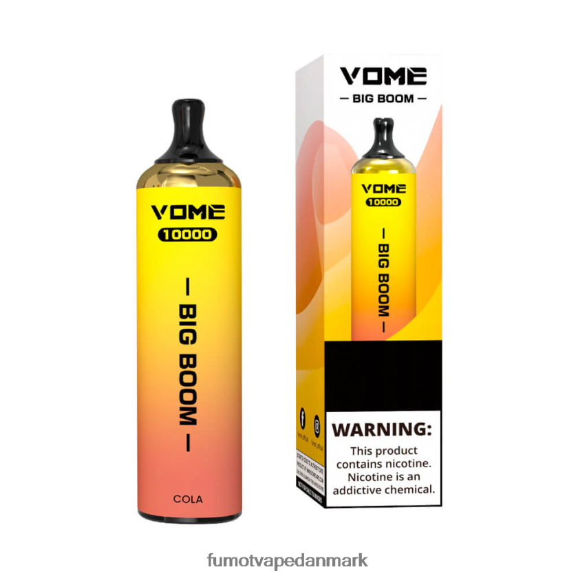 Fumot Vape Danmark - Fumot Vome Big Boom engangs vape pen 10000 - 20ml (1 stk) 4686X6442 spydmynte
