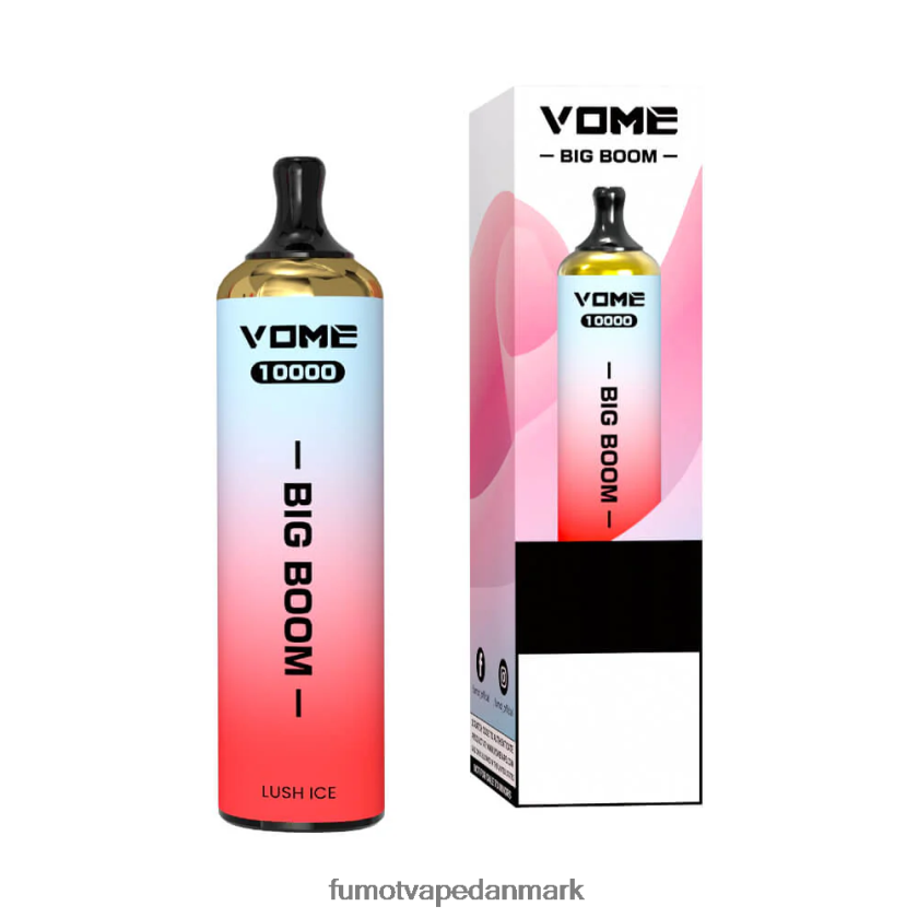 Fumot Vape Danmark - Fumot Vome Big Boom engangs vape pen 10000 - 20ml (1 stk) 4686X6442 spydmynte