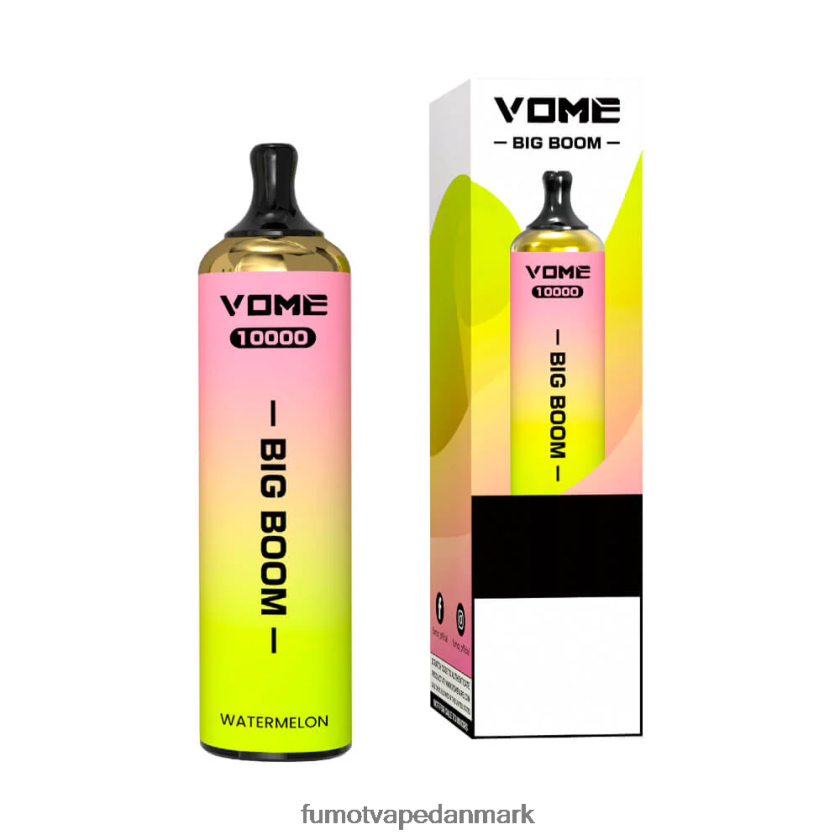 Fumot Vape Danmark - Fumot Vome Big Boom engangs vape pen 10000 - 20ml (1 stk) 4686X6442 spydmynte