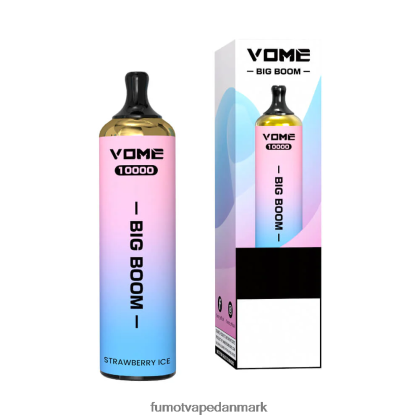 Fumot Vape Danmark - Fumot Vome Big Boom engangs vape pen 10000 - 20ml (1 stk) 4686X6442 spydmynte