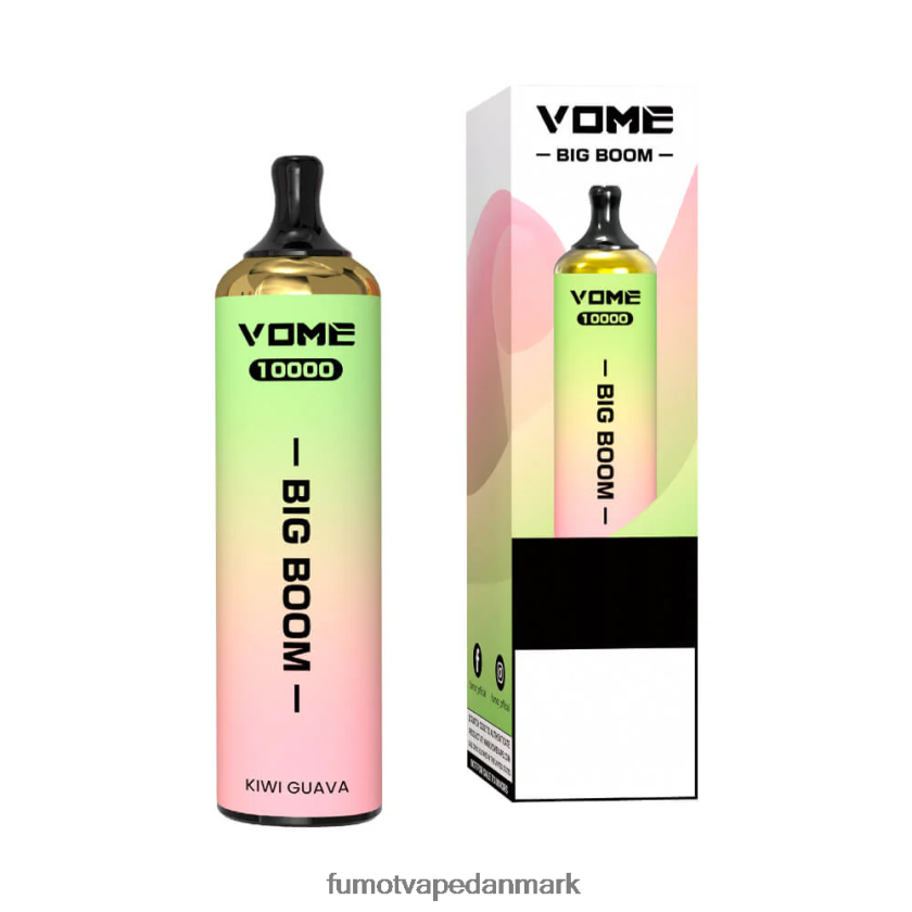 Fumot Vape Danmark - Fumot Vome Big Boom engangs vape pen 10000 - 20ml (1 stk) 4686X6442 spydmynte